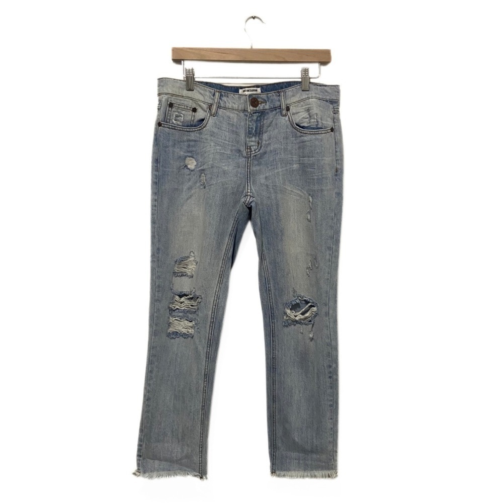 One x One Teaspoon Mid-Wash Low-Waist Mid-Rise Awesome Baggie Jeans Size 28